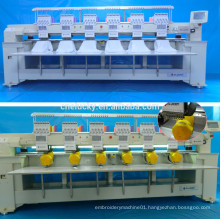 Tubular 6 heads embroidery machine for photos embroidery